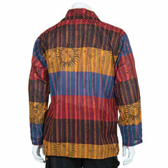 Solar Stripe Collared Kurta-Siesta Crafts
