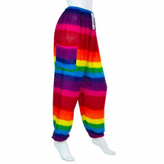 Rainbow Drawstring Trousers-Siesta Crafts
