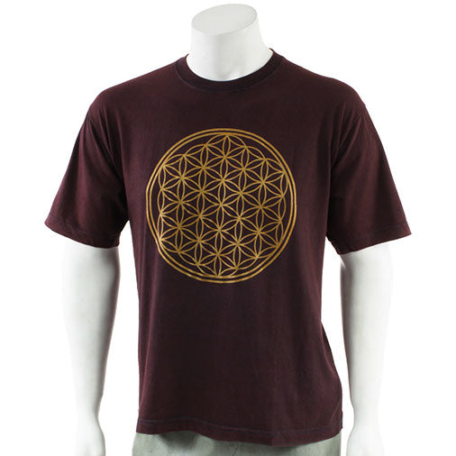 Flower of Life Stonewashed T-Shirt-Siesta Crafts