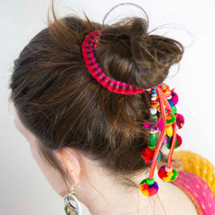 Dangle Jangle Hill Tribe Scrunchie-Siesta Crafts