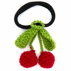 Cherries Crochet Scrunchie-Siesta Crafts