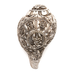 Etched Conch Shell - Ganesh-Siesta Crafts