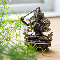 Copper Manjushri Statue-Siesta Crafts