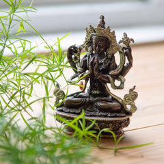 Copper Chenrezig Statue-Siesta Crafts
