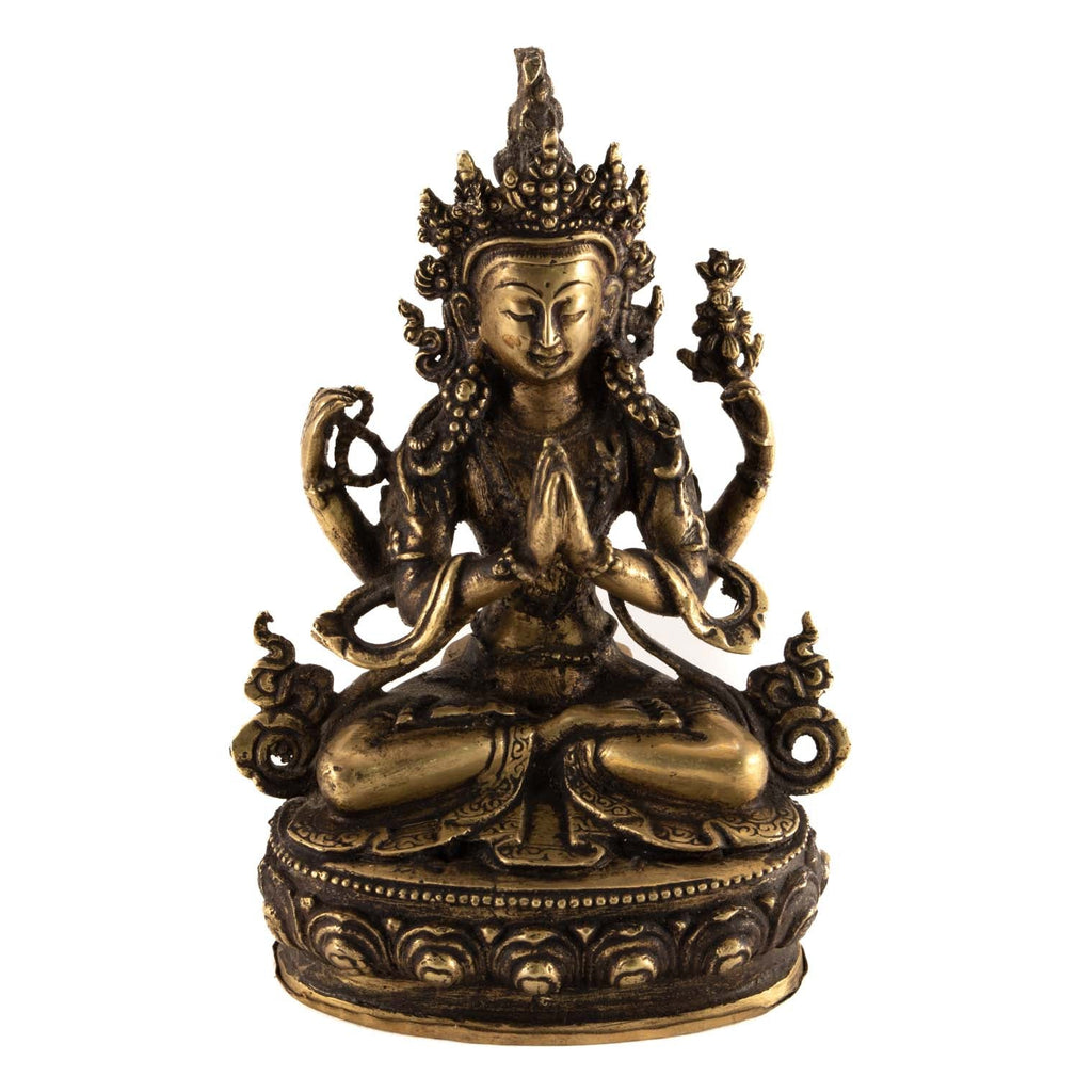 Brass Kharchheri Statue No.311-Siesta Crafts