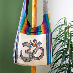 Printed Cotton Shoulder Bag-Siesta Crafts