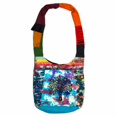 Ripped Cotton Tree Print Bag-Siesta Crafts