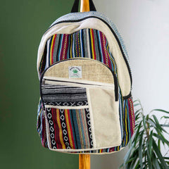 Hemp And Gheri Large Backpack-Siesta Crafts