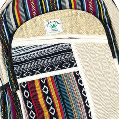 Hemp And Gheri Large Backpack-Siesta Crafts