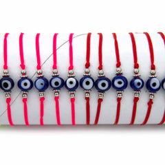Tube of Simple Evil Eye Wristbands (x50)-Siesta Crafts