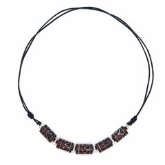 Brown Mountain Bead Necklace-Siesta Crafts