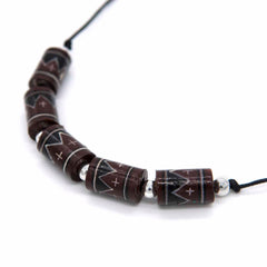 Brown Mountain Bead Necklace-Siesta Crafts