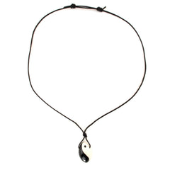 Curved Yin Yang Necklace-Siesta Crafts