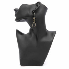 Stone Drop Curls Earrings-Siesta Crafts
