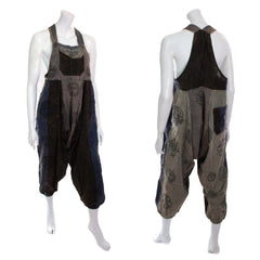Block Print Harem Dungarees-Siesta Crafts