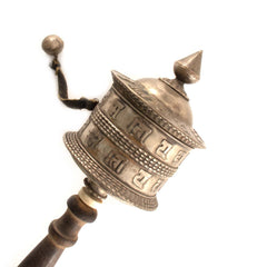 Copper and Silver Prayer Wheel No.281-Siesta Crafts