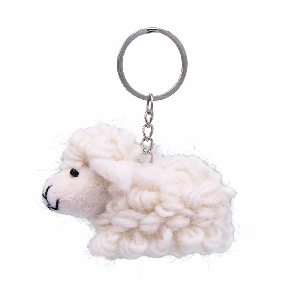 Sheep Felt Keyring-Siesta Crafts