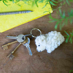 Sheep Felt Keyring-Siesta Crafts