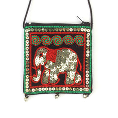 Sequin Elephant Purse-Siesta Crafts