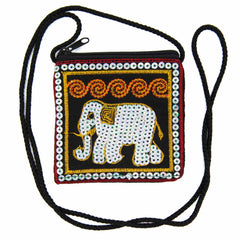 Sequin Elephant Purse-Siesta Crafts