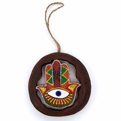 Dot Painted Cutaway Hand of Fatima-Siesta Crafts