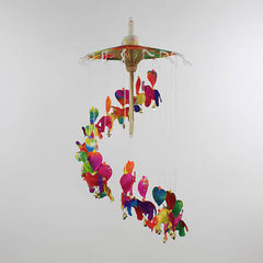 Elephant Saa Paper Mobile-Siesta Crafts