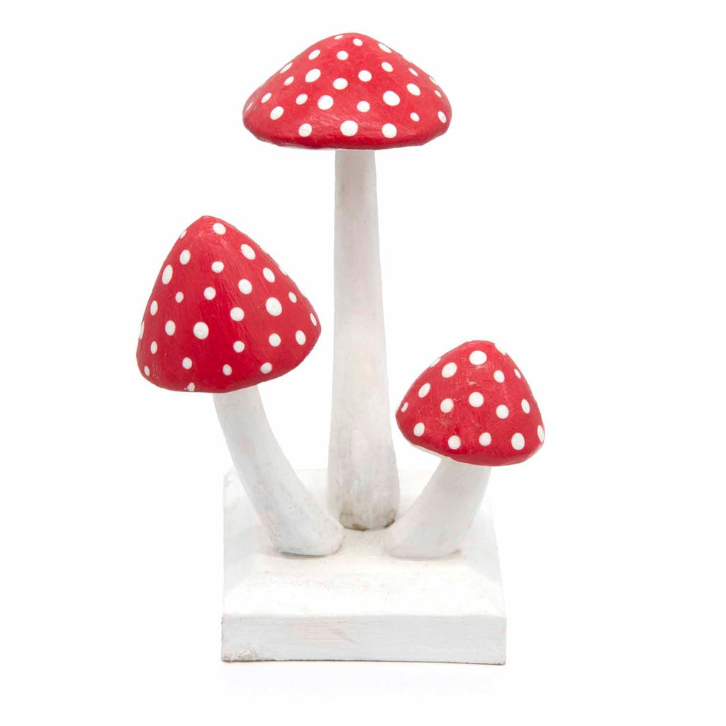 Cluster of Fly Agaric Mushrooms-Siesta Crafts