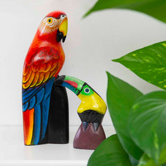 Medium Painted Parrot-Siesta Crafts