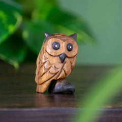 Small Carved Owl-Siesta Crafts