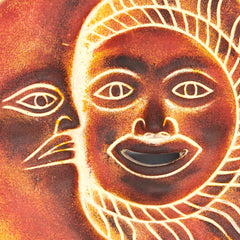 Sun and Moon Eclipse Ceramic Plaque-Siesta Crafts