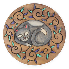 Curled Cat Stool-Siesta Crafts