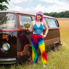 Rainbow Cropped Trousers-Siesta Crafts