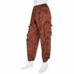 Mushroom Print Combat Trousers-Siesta Crafts