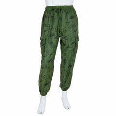 Mushroom Print Combat Trousers-Siesta Crafts
