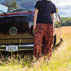 Mushroom Print Combat Trousers-Siesta Crafts