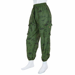 Mushroom Print Combat Trousers-Siesta Crafts