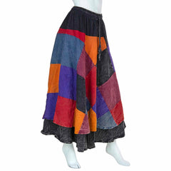Patch Stonewash Skirt-Siesta Crafts