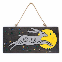 Dark Hare and Moon Plaque-Siesta Crafts