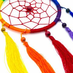 Rainbow Tassel Dreamcatcher-Siesta Crafts
