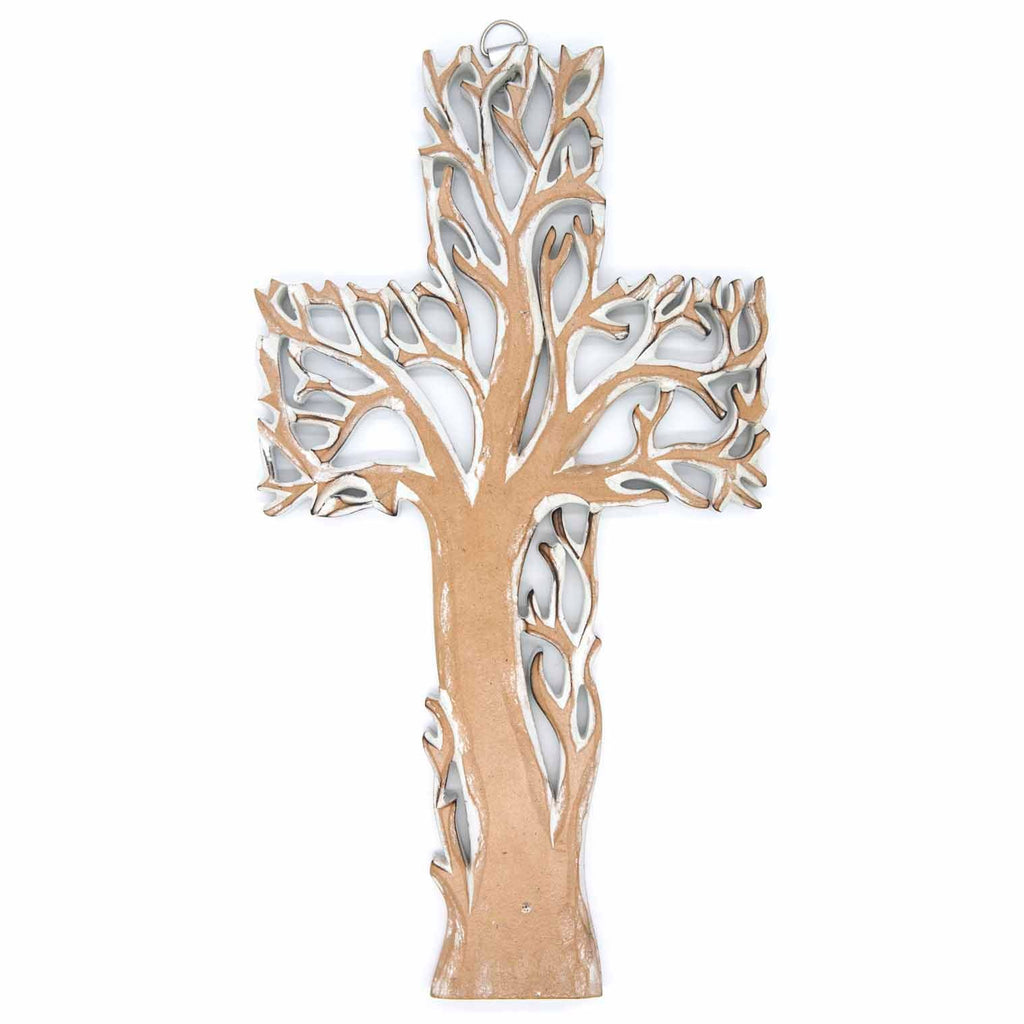 Whitewash Tree Cross-Siesta Crafts