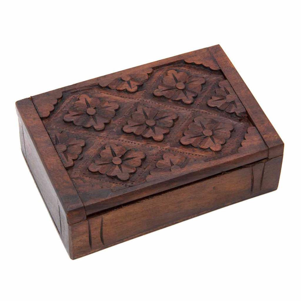Carved Playing Card Box-Siesta Crafts