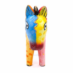 Psychedelic Donkey Woodcarving-Siesta Crafts