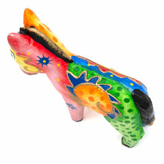 Psychedelic Donkey Woodcarving-Siesta Crafts