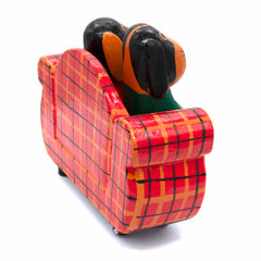 Dogs on a Sofa Woodcarving-Siesta Crafts