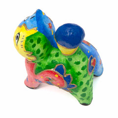 Psychedelic Cat Woodcarving-Siesta Crafts