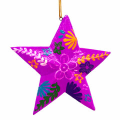 Painted Star Hanging Decoration-Siesta Crafts