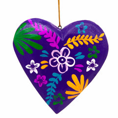 Painted Heart Hanging Decoration-Siesta Crafts