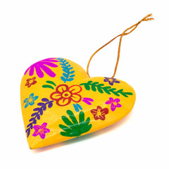 Painted Heart Hanging Decoration-Siesta Crafts