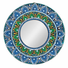Dot Painted Mirror-Siesta Crafts