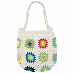 Crochet Granny Square Shopper Bag-Siesta Crafts